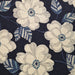 Sevenberry - cotton/linen lightweight canvas - Flowers on Navy