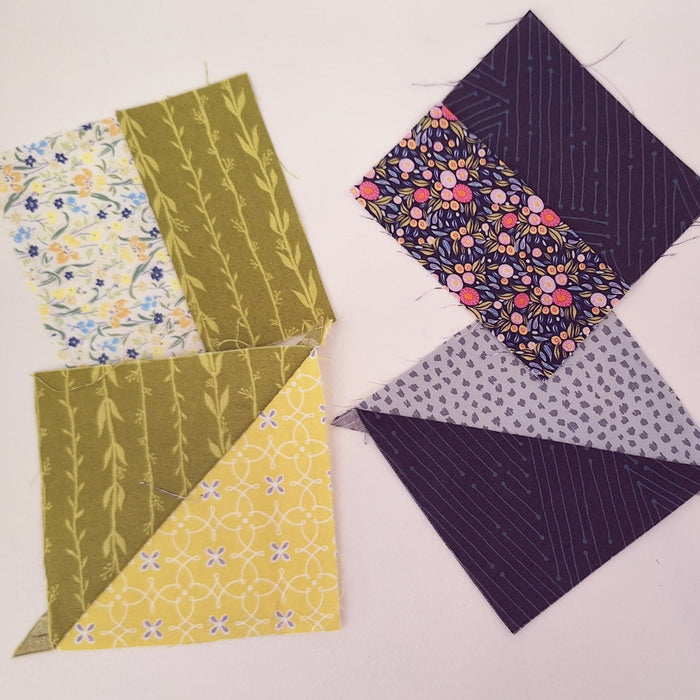 Principles of Hand Piecing with Lucy Anne Holiday - #1 Squares and Rectangles and Half Square Triangles