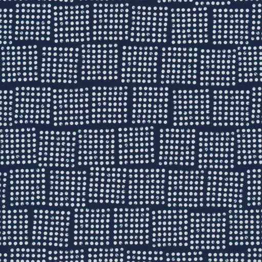 Eloise Renouf Imprint Organic Quilting Cotton - Domino in Blue