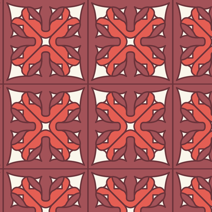 Wright Prisms - BARKCLOTH - Prism in Red