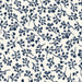 Navy blue leaf pattern on a white background