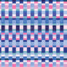 Checkered pattern with blue, pink, and teal squares