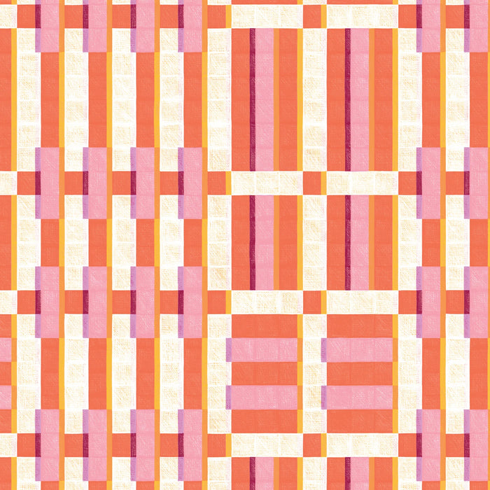 Pop and Plaids in Organic Cotton by Rachel Parker - Sunshine Patchwork