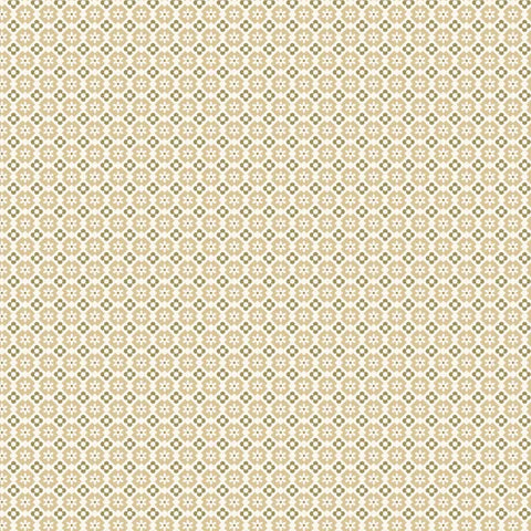 Serenity Garden in Organic Cotton by Dots and Glory - Geo Blossoms in Sage