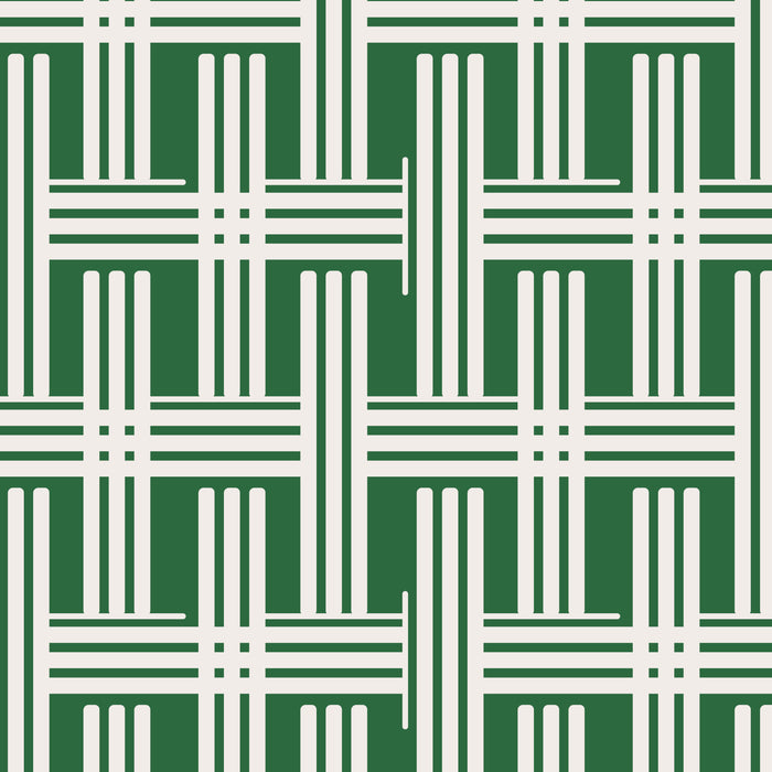 Elegant Estuaries by Amy MacCready - Rami in Green (Cotton Duck)