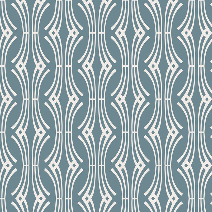 Elegant Estuaries by Amy MacCready - Hadia in Blue (Cotton Duck)