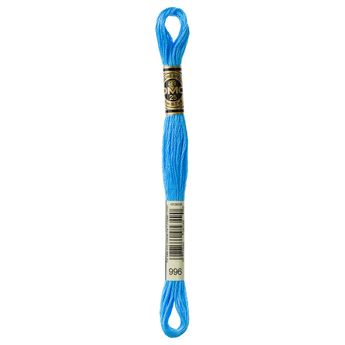 DMC Embroidery Floss - Medium Electric Blue - 996