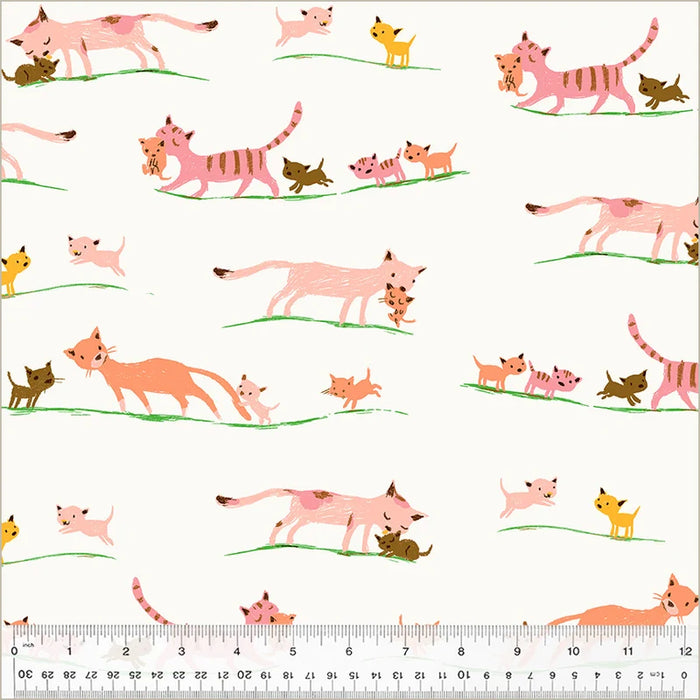 Heather Ross - Favo(u)rites - Marching Cats