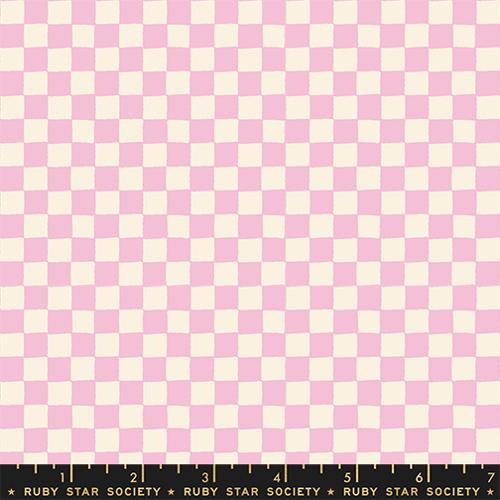 checkerboard in pink and white
