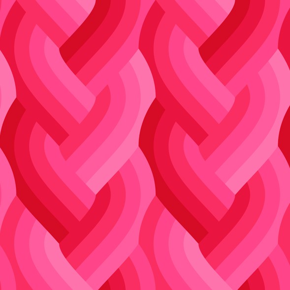 Echo by Emily Van Hoff - Braid in Dark Pink