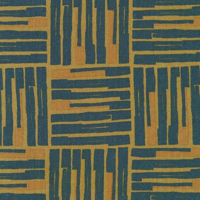 Anna Graham - Orchard Run Cotton Flax Print - Path in Cider