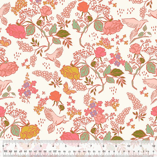In the Garden by Jennifer Moore - Organic Cotton - In the Garden in Ivory