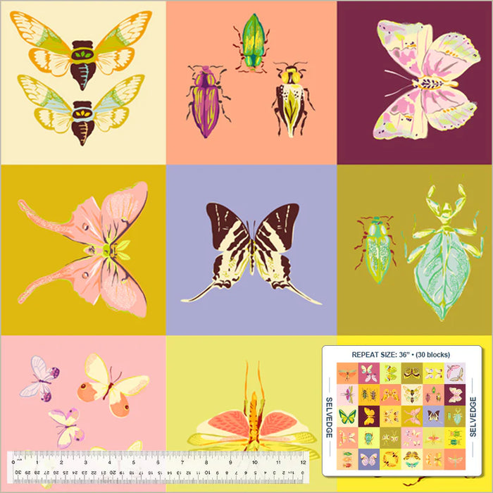 Designer Bundle - Insectarium by Tamara Kate -  Panel + 10 Fat Quarters