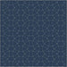 A close-up of a fabric or material swatch with a repeating geometric pattern of white dotted circular arcs over a dark navy blue background.
