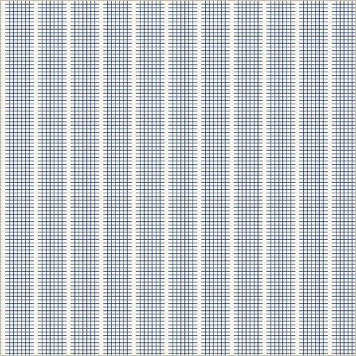 A repeating pattern of narrow vertical columns of small blue grid squares on a white background.