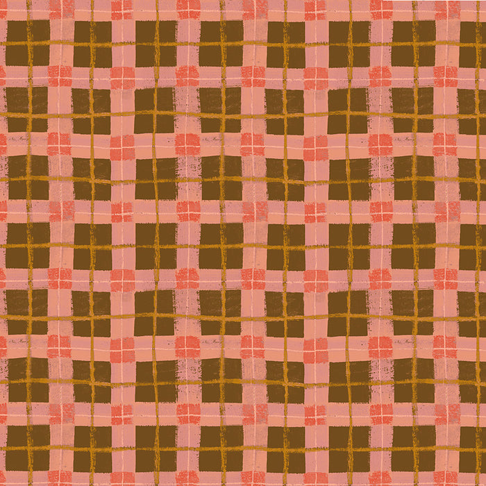 The Plaid One by Marcia Derse - Dream Linoleum Plaid in Dream Linoleum