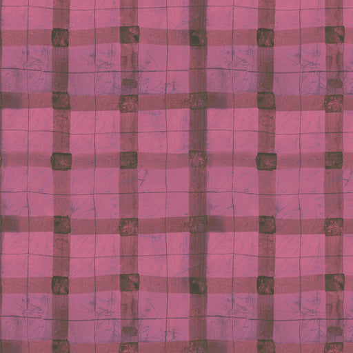 The Plaid One by Marcia Derse - Beetroot Plaid in Beetroot