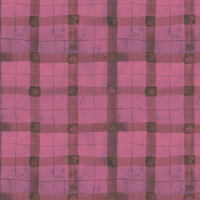 The Plaid One by Marcia Derse - Beetroot Plaid in Beetroot