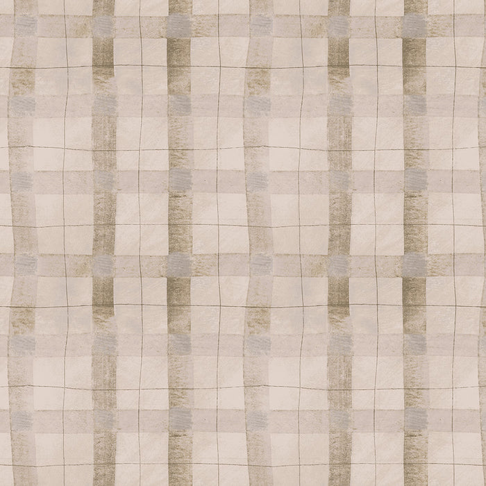Textured pattern with horizontal and vertical lines in beige, brown, and gray tones.