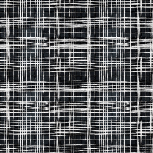 Black and white plaid pattern