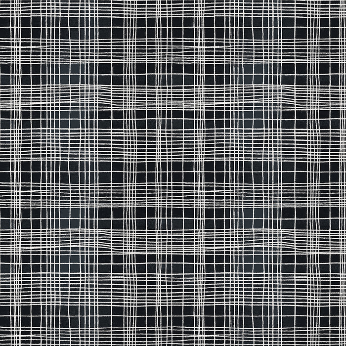 Black and white plaid pattern