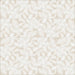 Patterned wallpaper with abstract white shapes on a beige background
