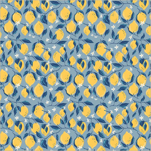 Jennifer Moore - Villa Sol - Lemons in Sea Blue