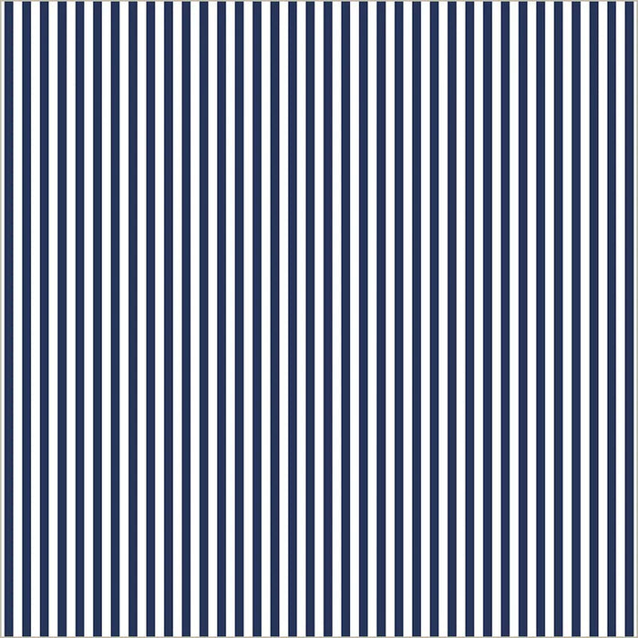 Jennifer Moore - Villa Sol - Narrow Stripe in Navy