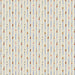 close up of fabric with bouys on hand painted blue stripes on beige background