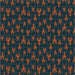 close up of fabric with small red lobsters on a blue on navy windowpane check background