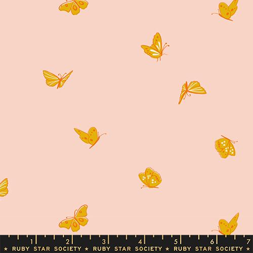 Melody Miller Flowerland - Butterflies in Vintage Pink