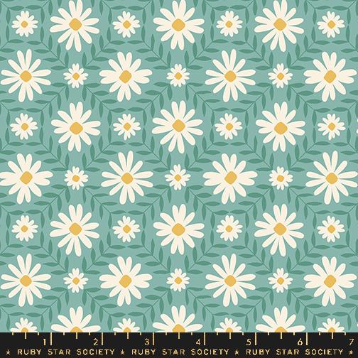 Endpaper by Jen Hewett for Ruby Star Society - Floral Endpaper in Water