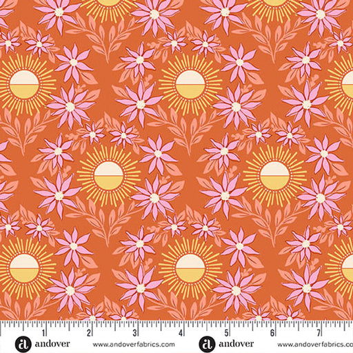 Sunset Cottage by Stephanie Organes - Daylight Blooms in Orange