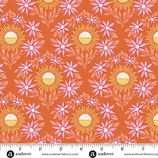 Sunset Cottage by Stephanie Organes - Daylight Blooms in Orange