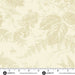 Floral patterned fabric with a ruler at the bottom for scale, on a beige background.