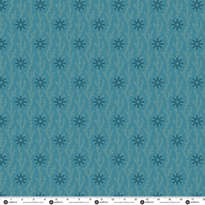 Secret Stash Favorites, Blue Willow by Laundry Basket Quilts - Linen and Lace in Marine