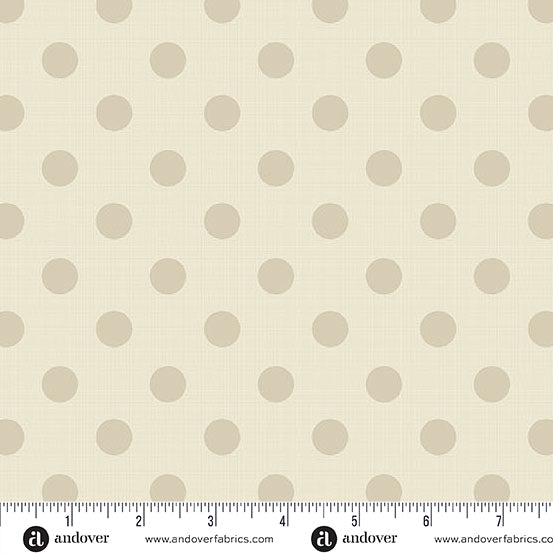 Quiltessential by Edyta Sitar of Laundry Basket Quilts - Large Dot in Ivory