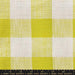 Fabric swatch with yellow and white check pattern, labeled 'Ruby Star Society'.