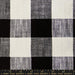 Black and white checkered fabric pattern with Ruby Star Society label.