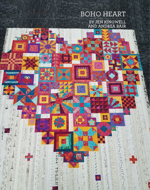 Jen Kingwell - Boho Heart Quilt Pattern Booklet