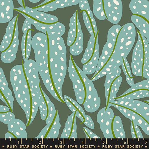 Calathea by Ruby Star Society - Overlapping Leaves in Seaweed