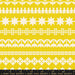 Patterned fabric with white designs on a yellow background, featuring Ruby Star Society branding.