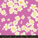 Floral pattern with white flowers and yellow centers on a pink background, featuring Ruby Star Society label.