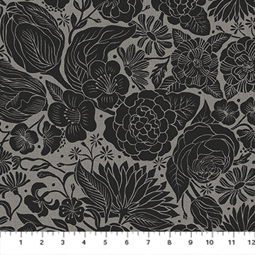 Elise Young - Folktale - Floral in Black