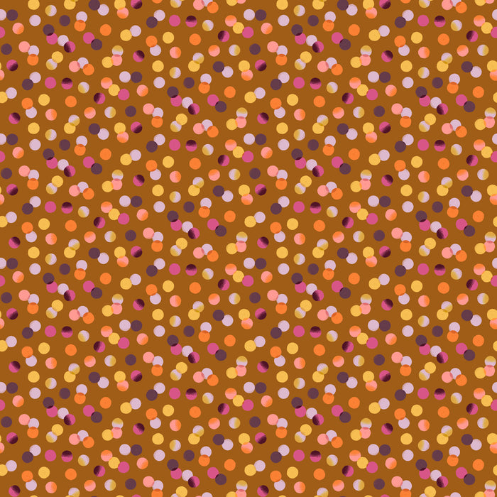 Painted Garden by Josephine Kimberling - Dots in Ochre