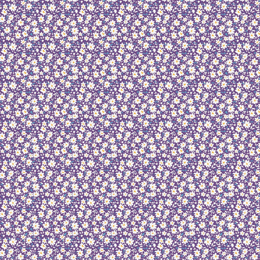 Small floral pattern on a purple background