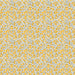 Pattern of small yellow flowers on a white background