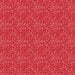 Red fabric with small white floral pattern