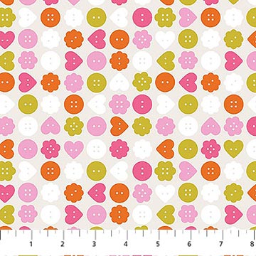 Bits and Bobs by Sarah Hearts - Buttons in Cream