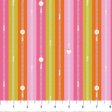 Bits and Bobs by Sarah Hearts - Zippers in Orange
